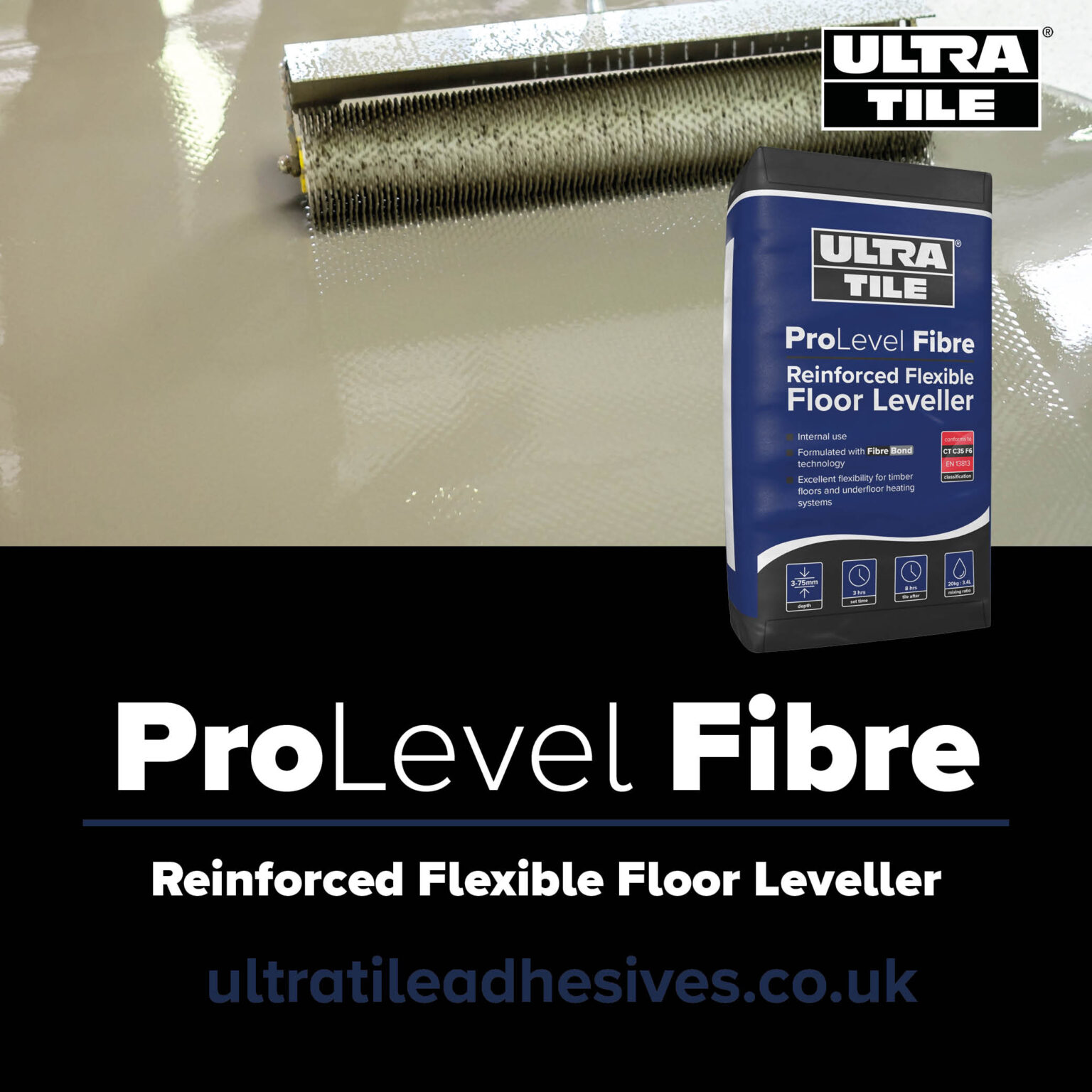 Instarmac UltraTileFix Pro Level Fibre 20Kg Screed Giant Screed